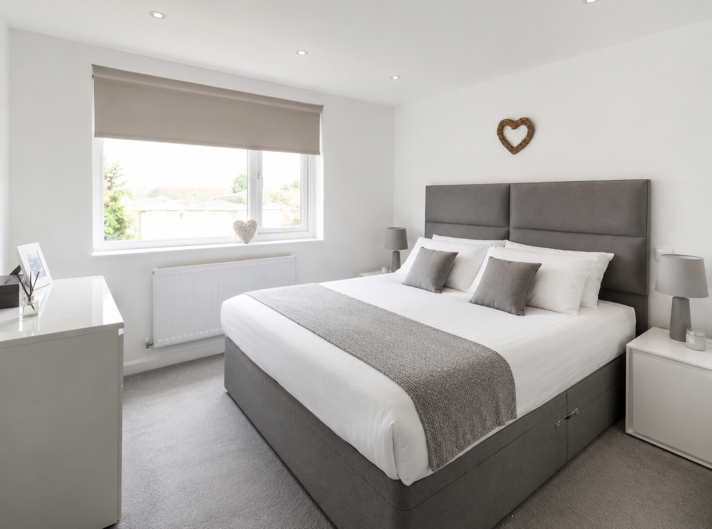 Bedroom after professional cleaning